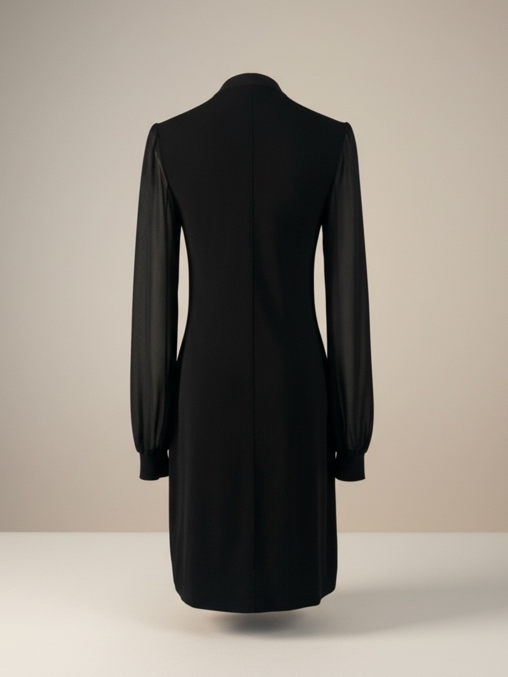 INC Black Sheath Dress Lace-Up Neck Gold Hardware Size S - Picture 3 of 9